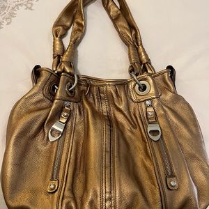 B. Makowsky Metallic Gold Handbag